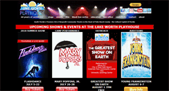 Desktop Screenshot of lakeworthplayhouse.org